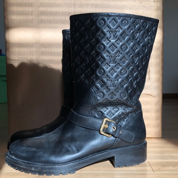 Louis Vuitton Embossed Monogram Half Boots - Picture 2 of 3